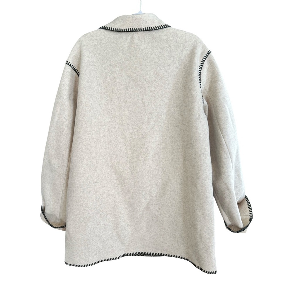 Z Supply NWT Olivia Whipstitch Jacket Oatmeal Heather Women’s Size M - Picture 5 of 8